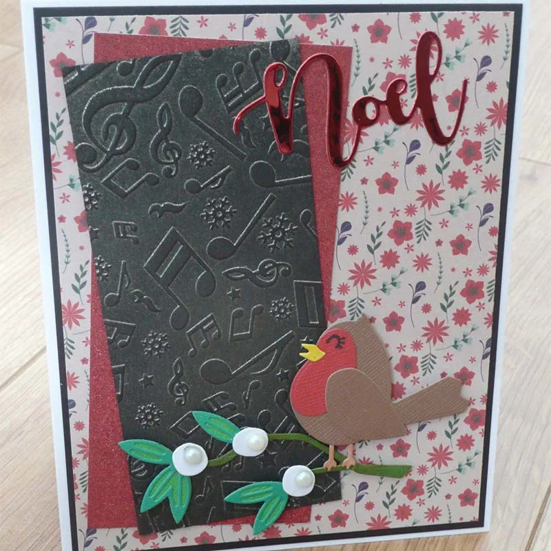 Bird On the Branch Noel Metal Cutting Dies Scrapbooking For Card Album Photo Making DIY Crafts Stencil Hot 2023