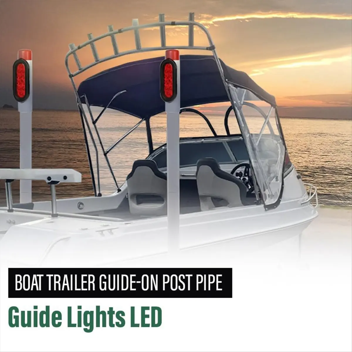 【~-new-a43i】led-boat-trailer-guide-on-post-pipe-guide-lights-fit-for-standard-2-inch-pvc-for-sealed-submersible-turn-signal