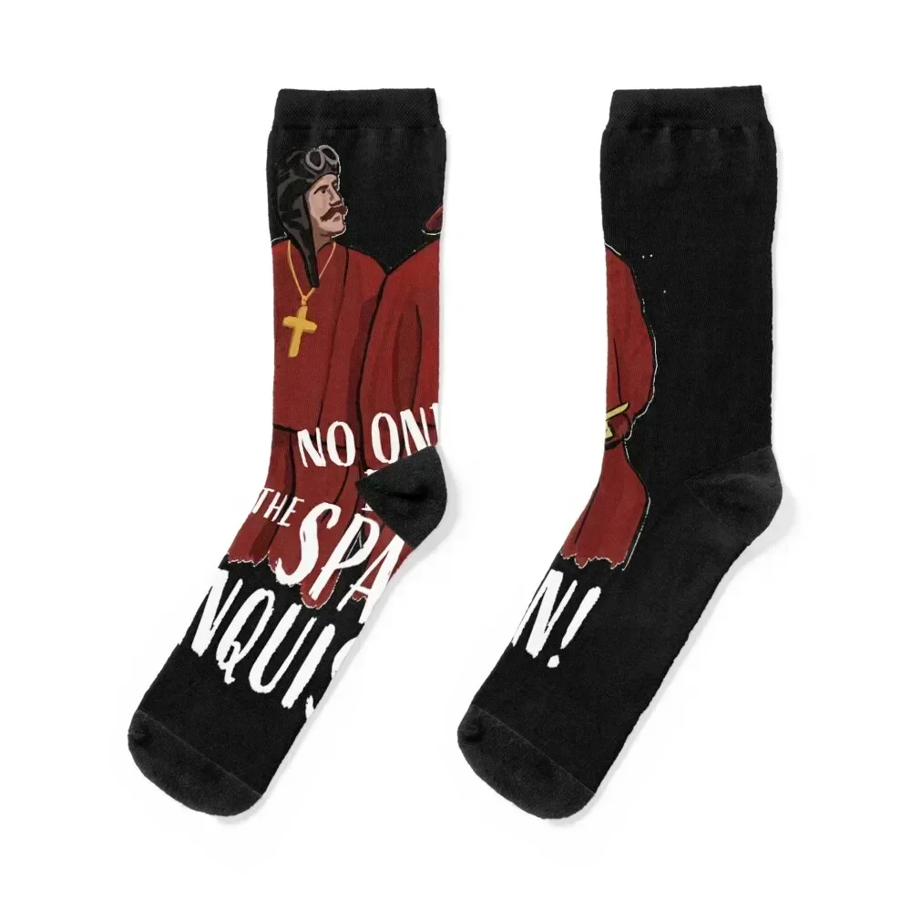 No One Expects the Spanish Inquisition! Socks Stockings man funny gift man with print Mens Socks Women's