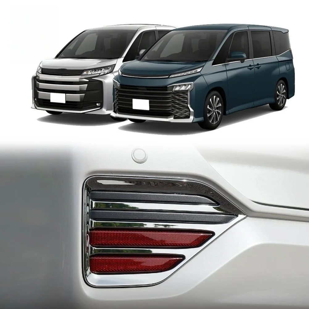 Voxy Rear Bezel Rear Reflector Cover ABS Plastic Construction Chrome Finish Style Weatherproof Design Sleek Modern Look