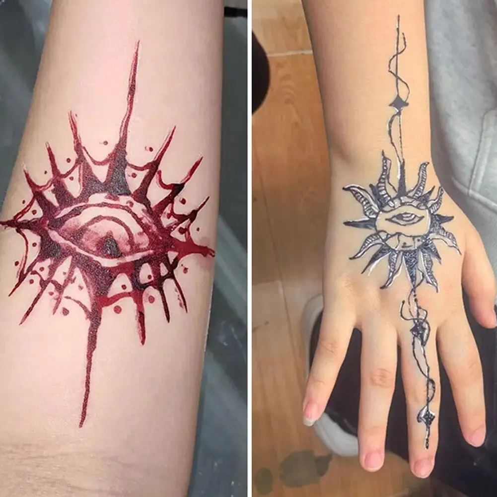 Henna-Tattoo-Creme, leicht zu reinigen, braune Henna-Creme, Bio-Henna-Tattoo, einfach aufzutragen für temporäre Tattoos, besondere Anlässe – Detail 13