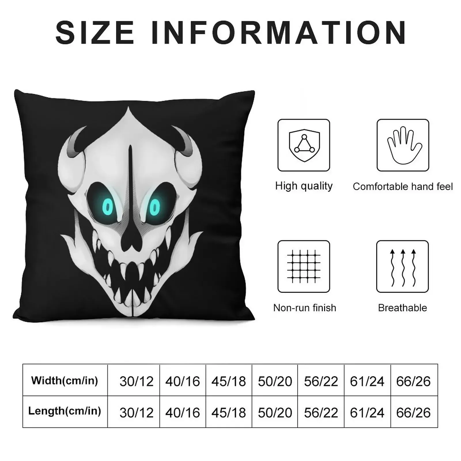 Gaster Blaster Throw Pillow Anime Christmas Pillow Cushions Cover Christmas Throw Pillows Covers pillow