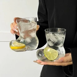 Glass Beer Boot Shaped Glasses Mug Couple Cups Cocktail Glass Tea Beer Wine Mugs Milk Coffee Cup Gift Drinkware