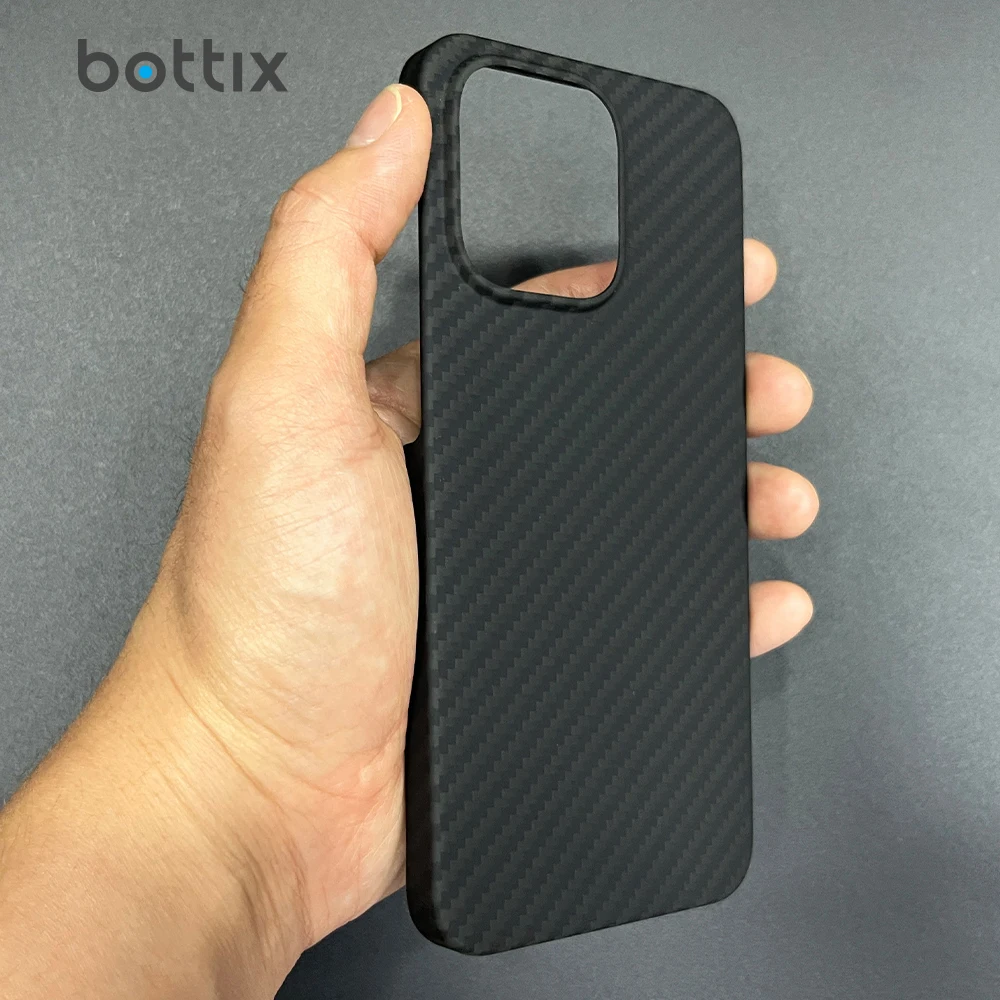 

Роскошный чехол bottix из углеродного волокна для OnePlus 13T, легкий чехол 1+ 13T с защитой от отпечатков пальцев, жесткий арамидный чехол на заднюю панель с линзой