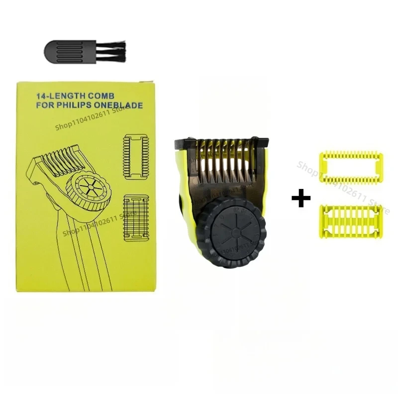 Führungskamm-Schutzvorrichtungen für One Blade QP2520 QP2620 QP2630 QP2724 QP2834 Elektrorasierer, 14-fach verstellbares Ersatzset