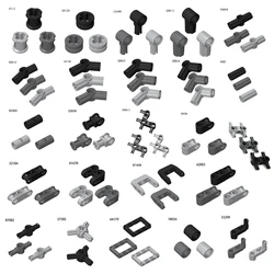 Technisches Teil Achsbuchse Pin Stecker Peg Kreuz Bausteine Spielzeug Ersetzen Sie Großteile DIY 3713 15100 59443 48989 6536 33299