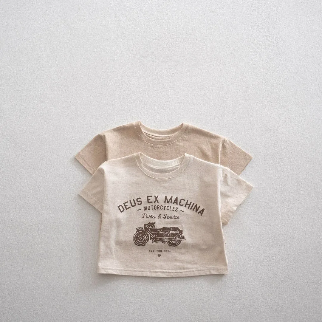 

2025 Summer New Baby Short Sleeve T Shirts Infant Girl Vintage Tops Toddler Boy Cotton T Shirt Children O-neck Tee Baby Clothes