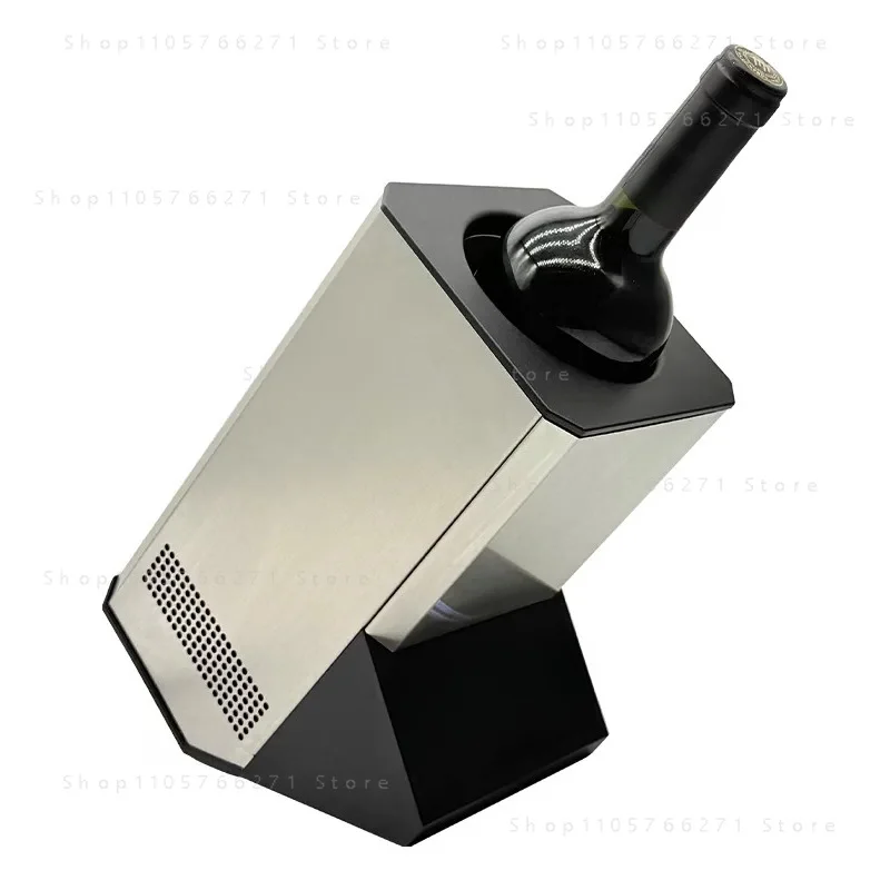 Ice wine decanting two-in-one beverage constant temperature control ice storage device