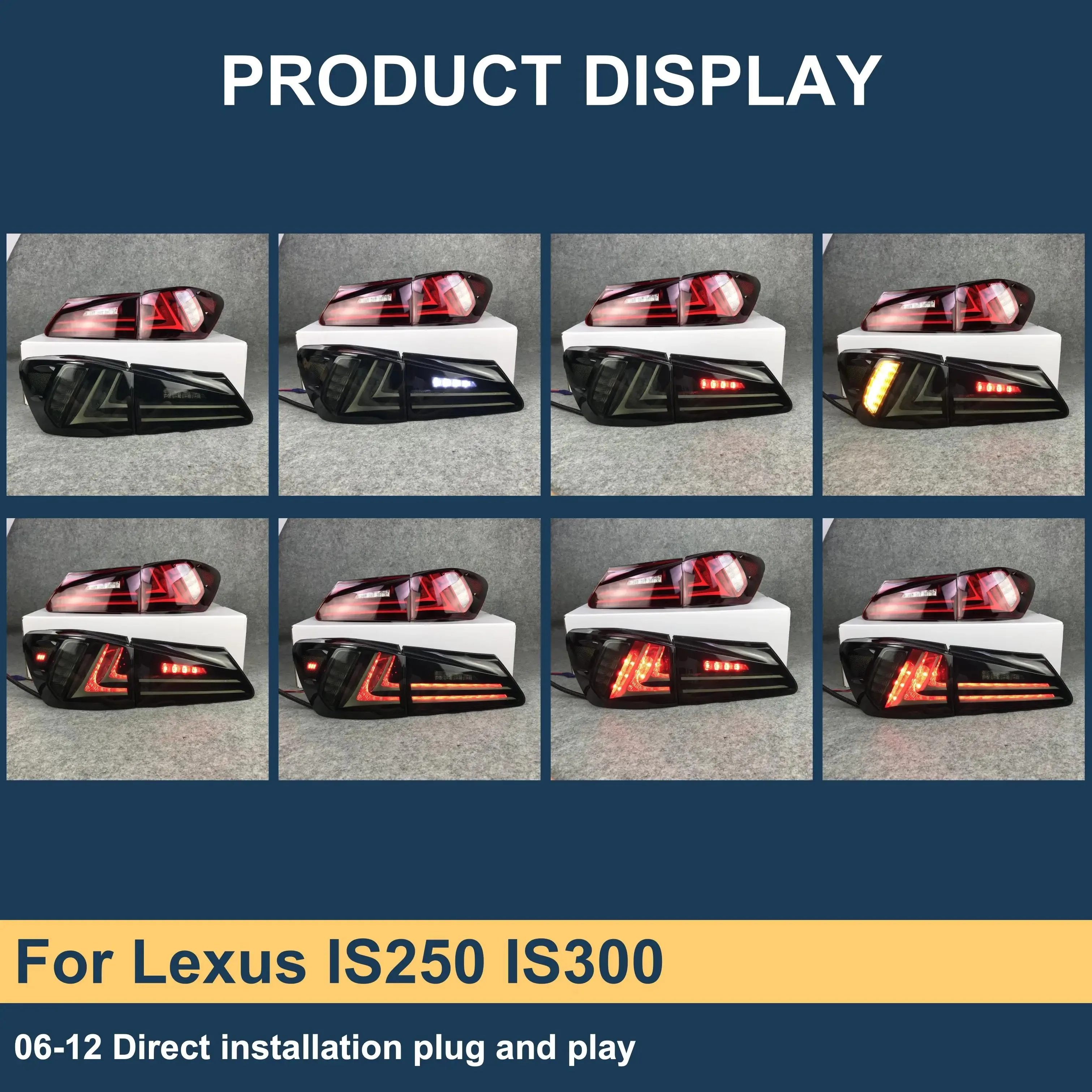 Auto Car Parts Tail Lights For Lexus IS250 IS300 2006-2012 For Lexus IS250 Tail Light