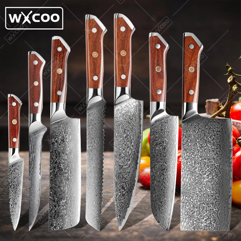 

WXCOO Versatile Kitchen Knife Set Practical Chef's Knife Sharp Meat Butcher's Boning Knives Vegetable Cutting Slicing Knives