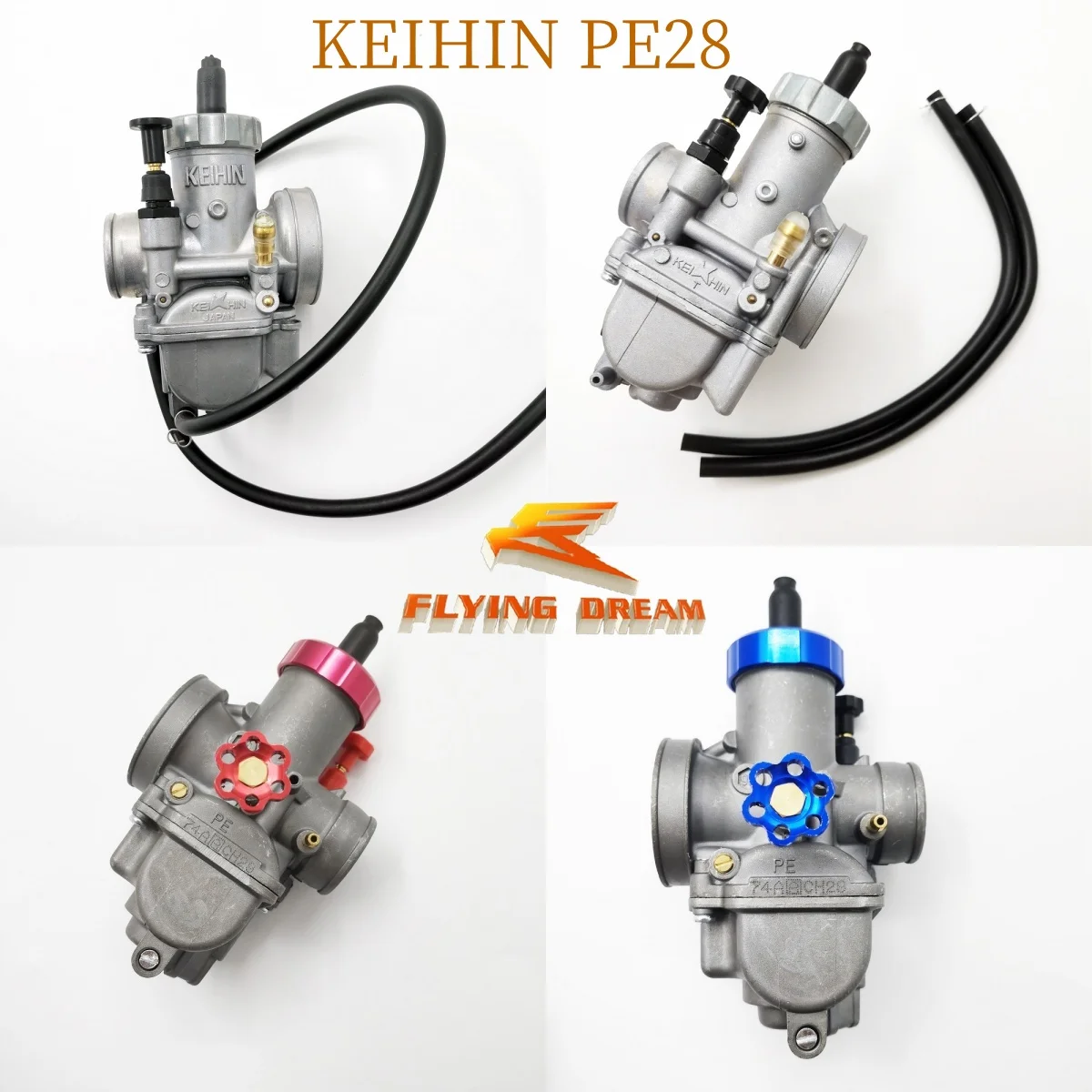 

Motorcycle Pit Bike Chinese Keihin PE 28 mm Carburetor Carb Fit For Dirt bike Monkey Dax Scooter Moped ATV