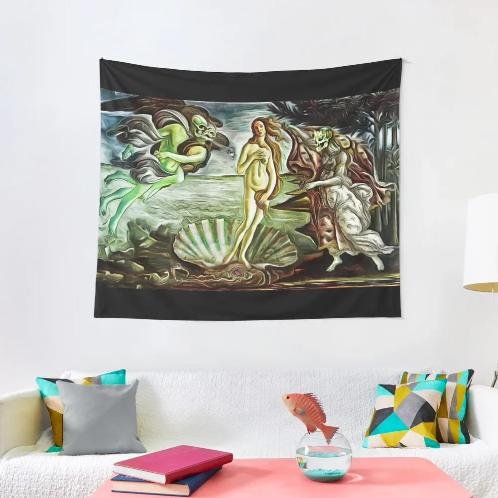 The Death of Venus Tapestry Kawaii Room Decor Decoration For Home Tapestry