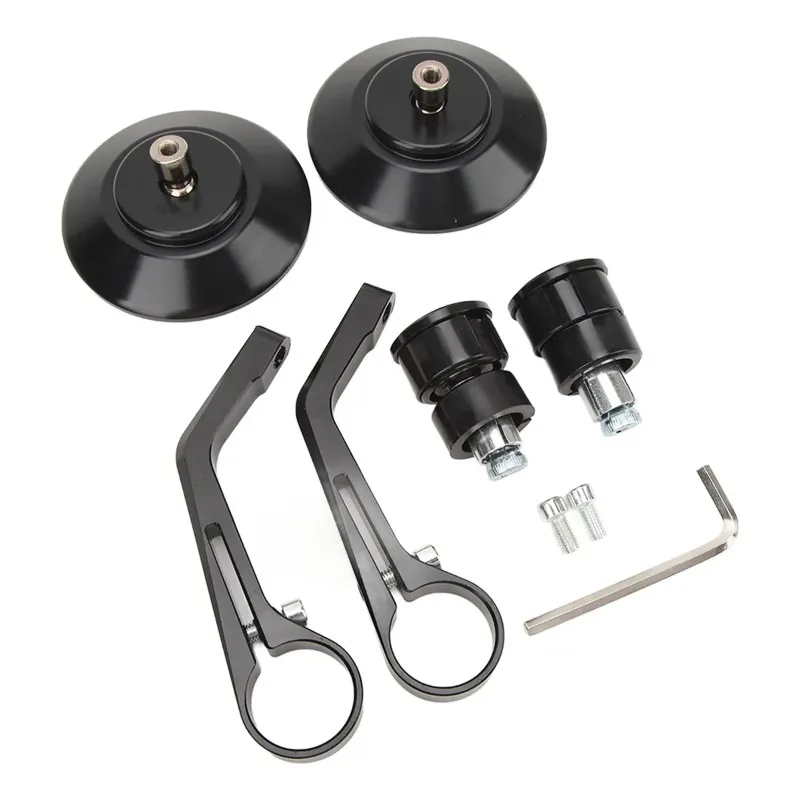 Für Royal Enfield Bullet/Meteor/Classic 350 500 Interceptor 650 CNC Motorrad Bar End Spiegel Retro Lenker Spitze Rückspiegel