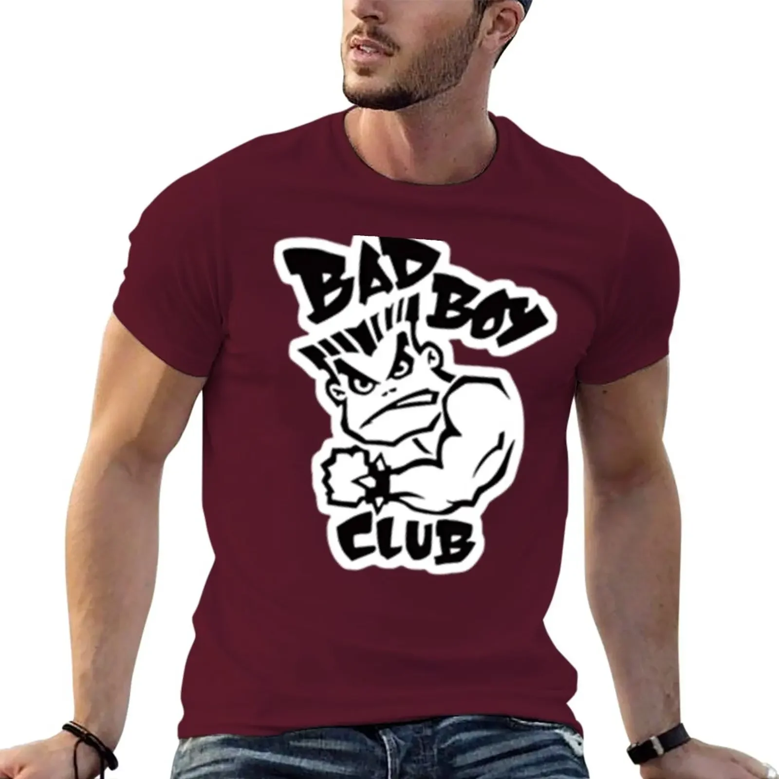 Bad Boy Club vintage BMX & logo Classic T-Shirt hippie clothes custom t shirt mens champion cotton manga vintage anime clothes