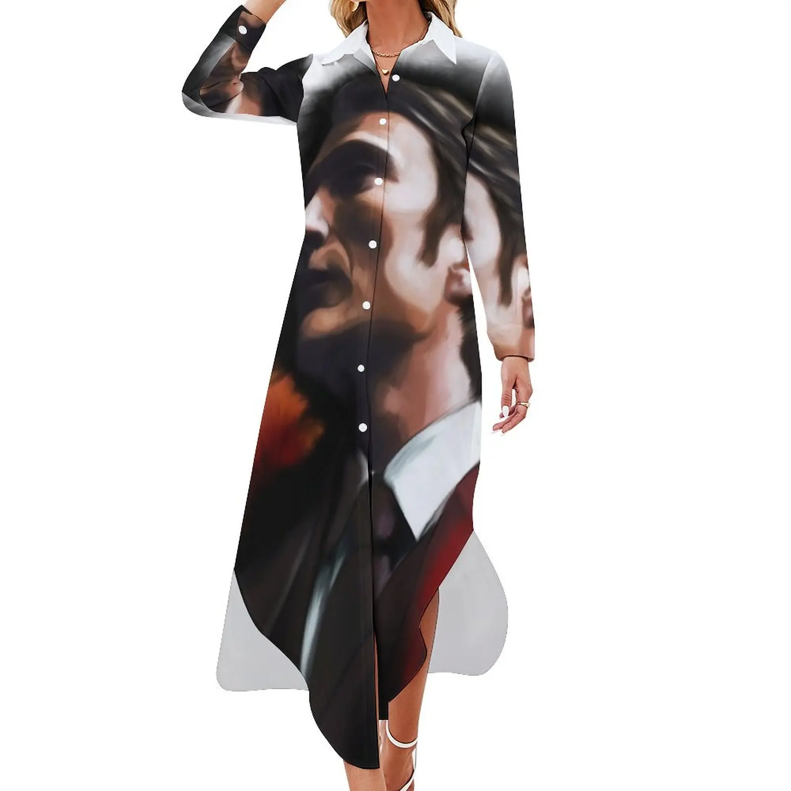 

Hannibal Lecter Long Sleeved Shirt Dress women's summer dress 2024 Summer women's clothing