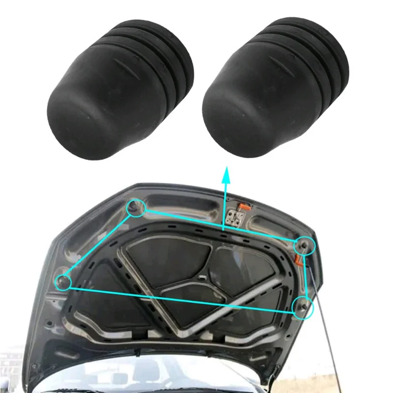 2pcs Car Bumper Hood Bonnet Lid Stop Rubber Buffers Tailgate Cushion Pier Replacement Car Accessories for Most VW & SKODA Models 5