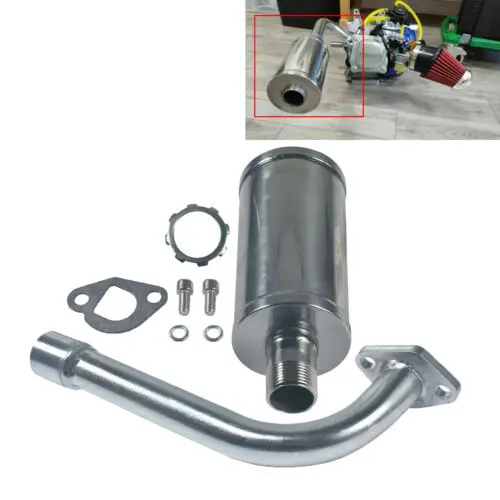 sthus Mufflers With Exhaust Pipe For Predator 196cc 212cc Honda GX160 GX200 Go Kart