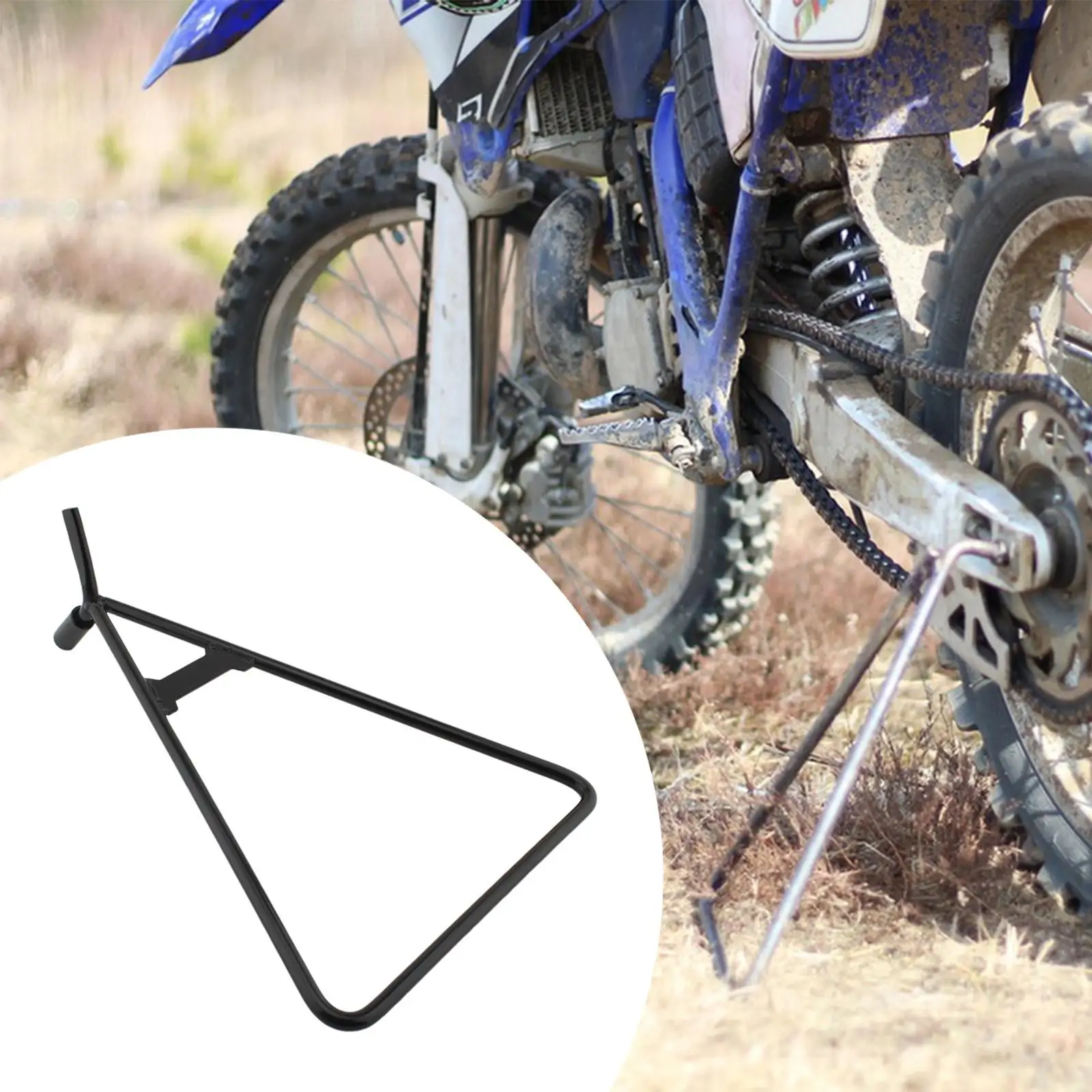 

Треугольная подставка для мотоцикла, железная портативная стабильная боковая подставка, аксессуары для универсального обслуживания мотоциклов