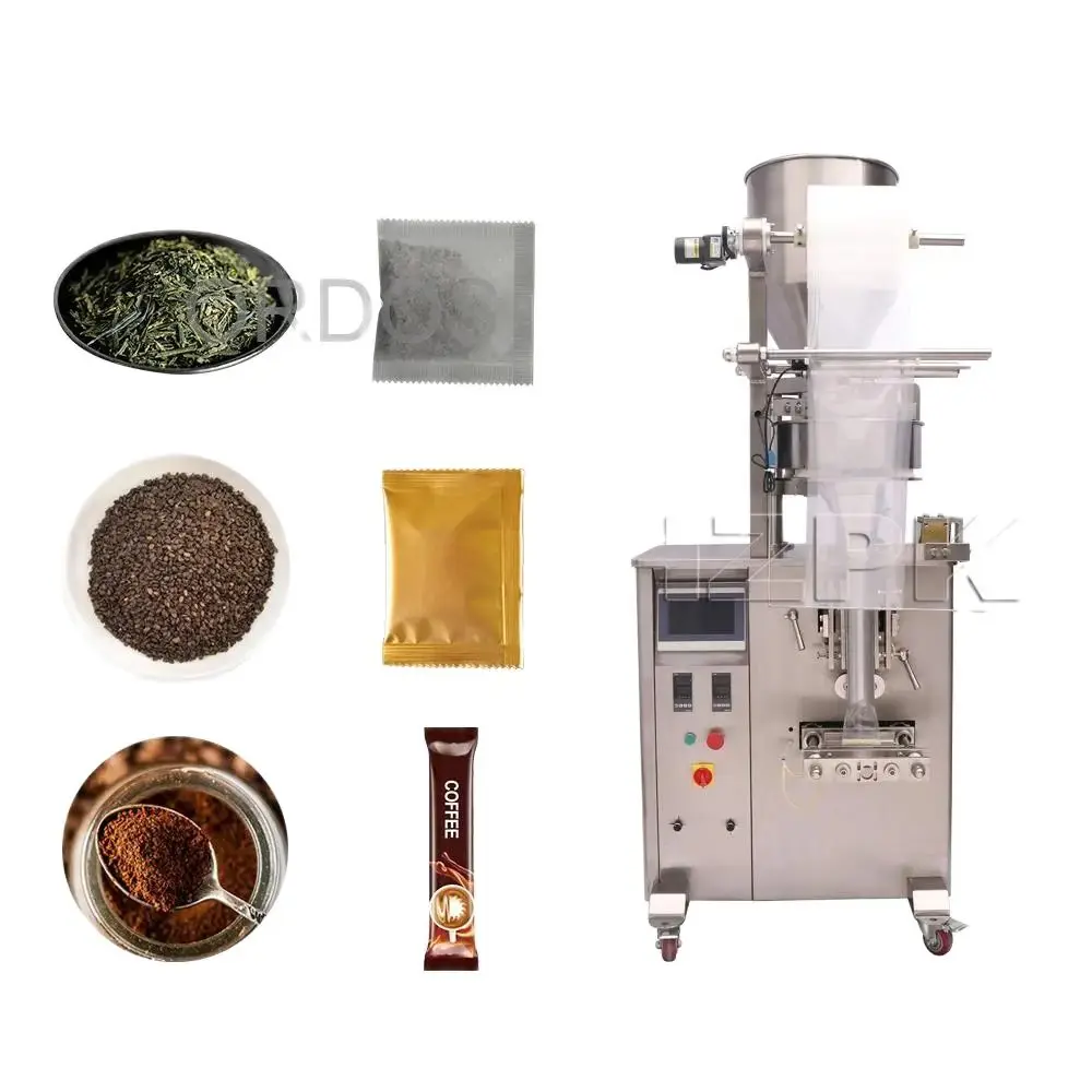 Automatic Small Plastic Coffee Tea Bags Particles Food Multifunctional Forming Sealing Filling Packaging Machine