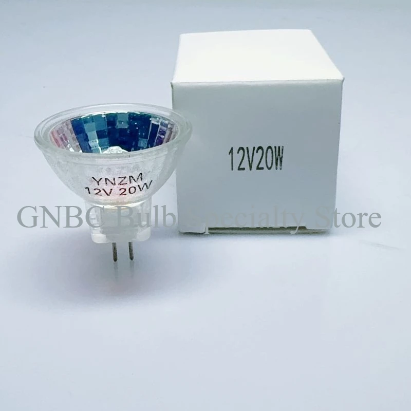 MR11 12V20W GU4 Halogen Lamp Blue Coating Filter Bulb Replace 44890 WFL for Stereo Microscope Fiber Optic Cold Light Source
