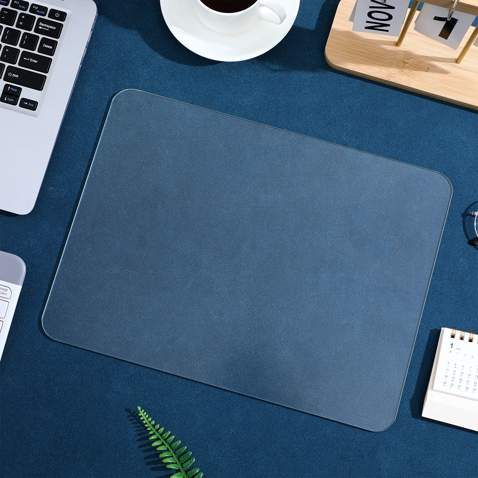 

Прозрачный стеклянный коврик для мыши для компьютера и ноутбука, нескользящая устойчивая поверхность, гладкая отделка, многофункциональный, может использоваться как коврик для макияжа или журнальный столик