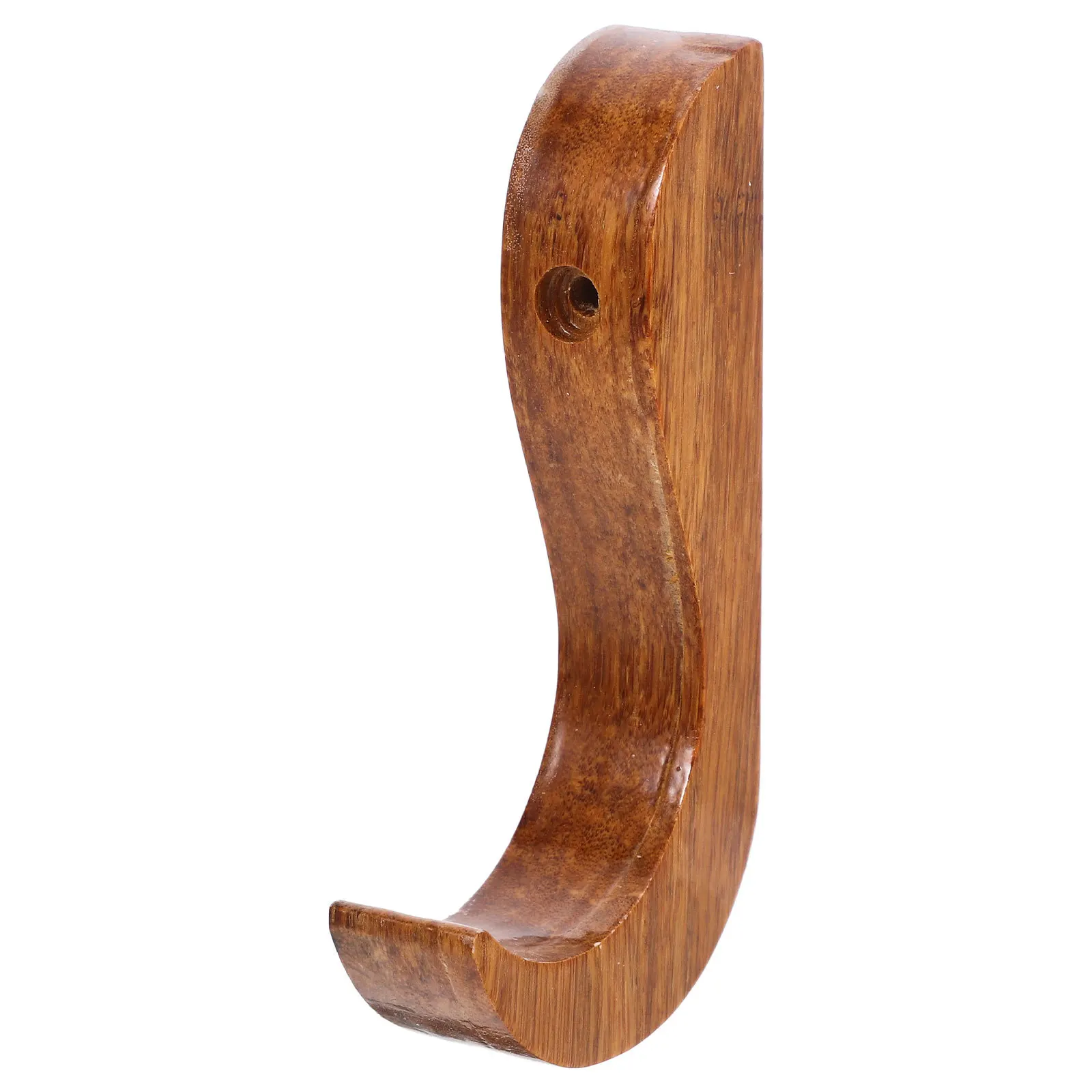 خطاف تثبيت على الحائط الخشبي بتصميم مدبب من الخيزران للمناشف وحقائب الظهر وحامل قوي للمطبخ والحمام #1