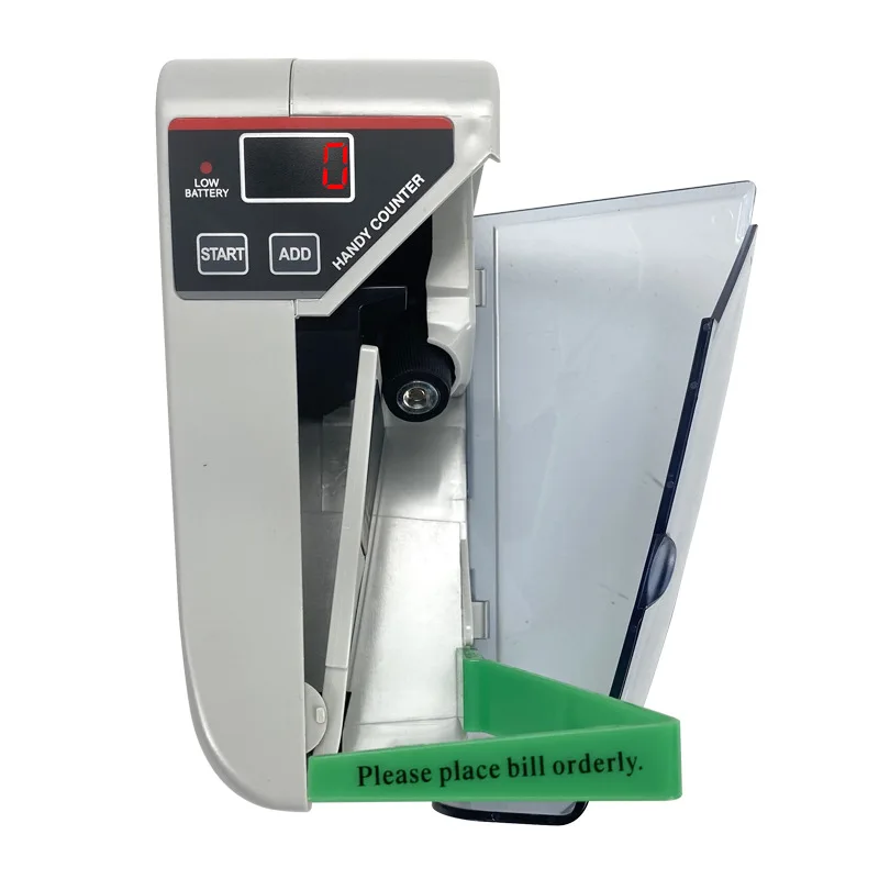 Mini Portable Bill Counter V30 with Adapter Battery Multi-Currency Fast Count Compact for Retail Shop Money Counting Machine