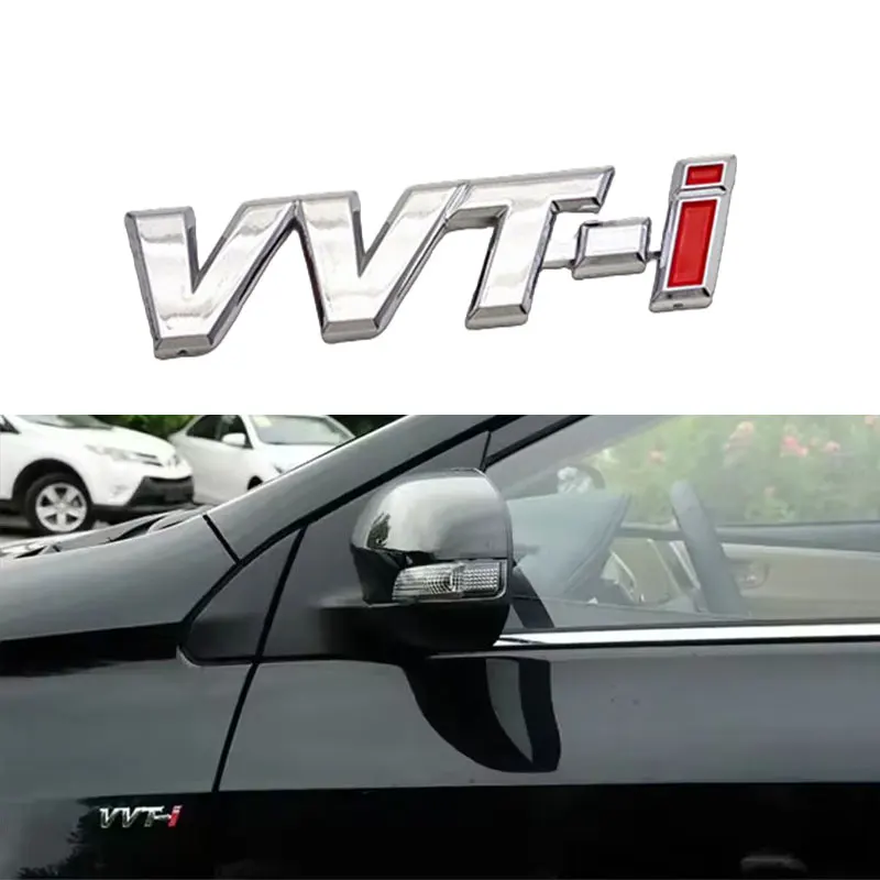 

3d ABS Letters Self-adhesive VVTi Logo Car Fender Side Badge Rear Trunk Sticker for Toyota VVT-i Camry COROLLA YARiS Accessories