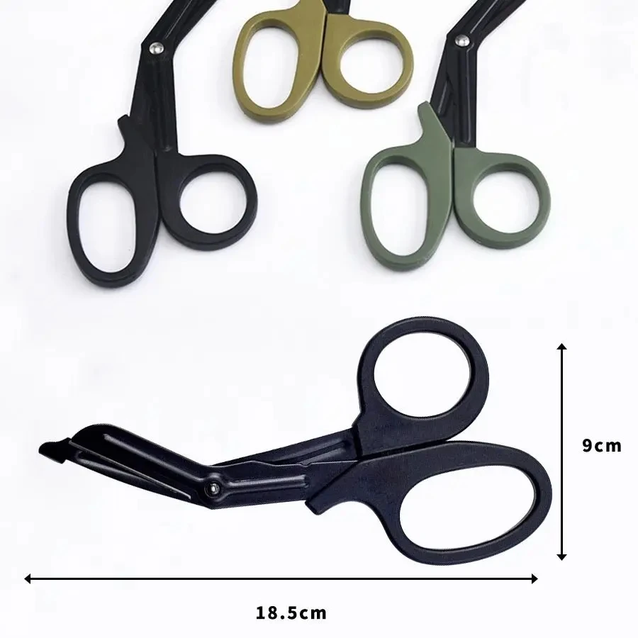 18.5cm EMT Trauma Bandage Scissors Medical Scissors Emergrncy EDC Outdoor Equipment Tactical Rescue First Aid Stool Carry