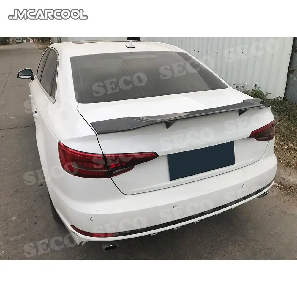 

JMCARCOOL Carbon Fiber Car Rear Trunk Spoiler Wings for Audi A4 S4 RS4 Sedan 4 Door 2013 - 2018