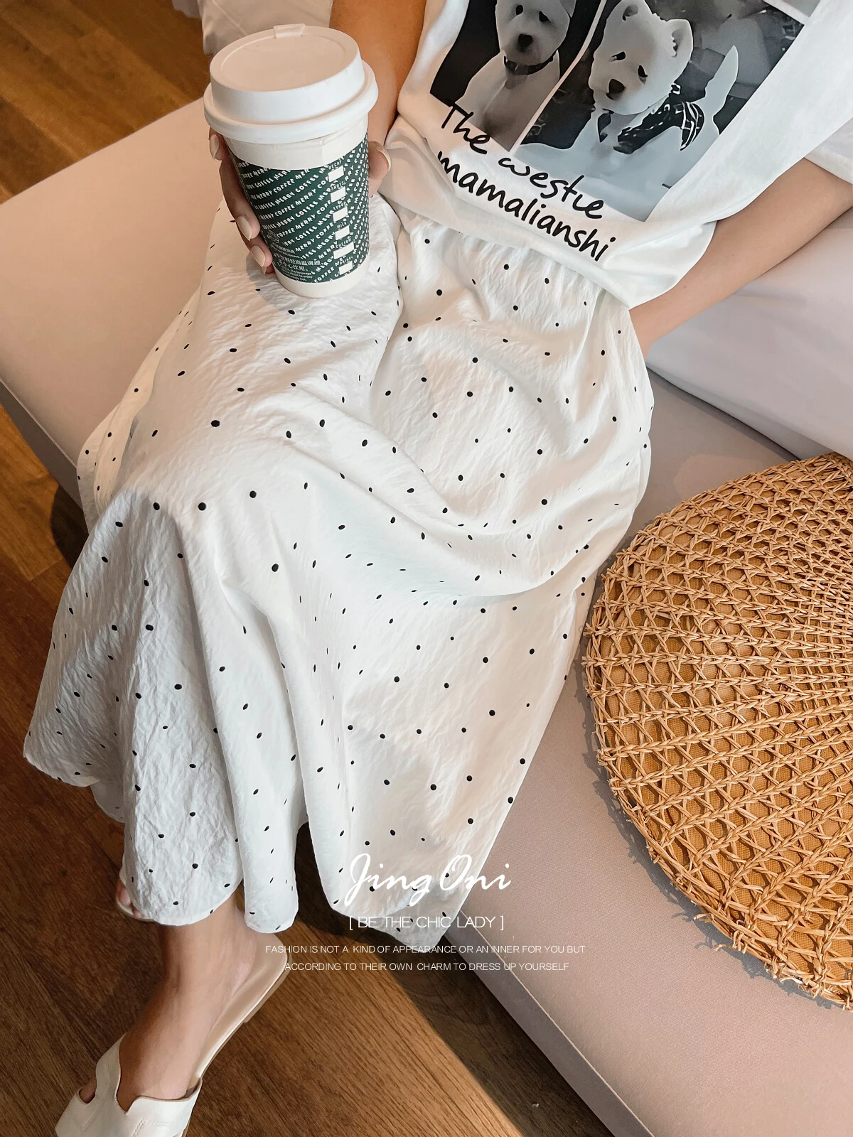 

Dot Long Skirt Y2k Woman Clothing 2024 Summer Korean Fashion Style New Elegant Luxury Vintage Gothic Tulle Lolita Beach White