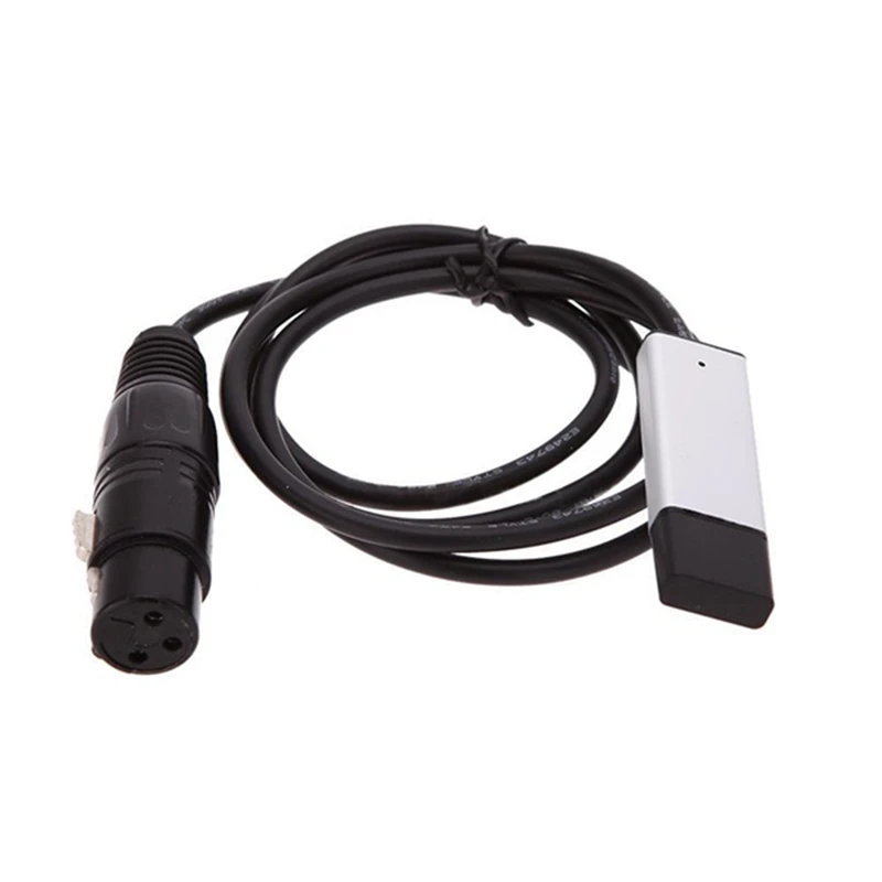 USB to DMX 512อินเตอร์เฟส LED DMX512คอมพิวเตอร์ PC ตัวควบคุมแสงเวทีหรี่ USB ไปยัง DMX สายเคเบิล