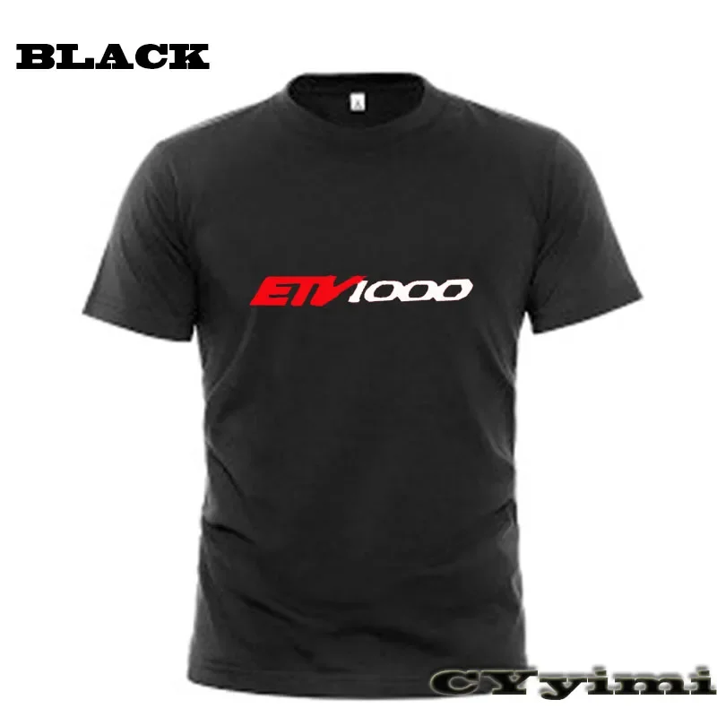 For Aprilia CAPONORD ETV1000  T Shirt Men New LOGO T-shirt 100% Cotton Summer Short Sleeve Round Neck Tees Male