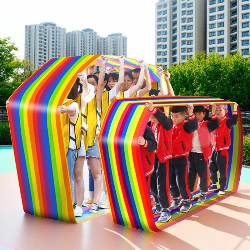 سجادة الجري أكسفورد القماش فريق بناء النشاط متعدد الأشخاص لعبة التعاون الشباب والكبار لعبة في الهواء الطلق لعبة رياضية للأطفال