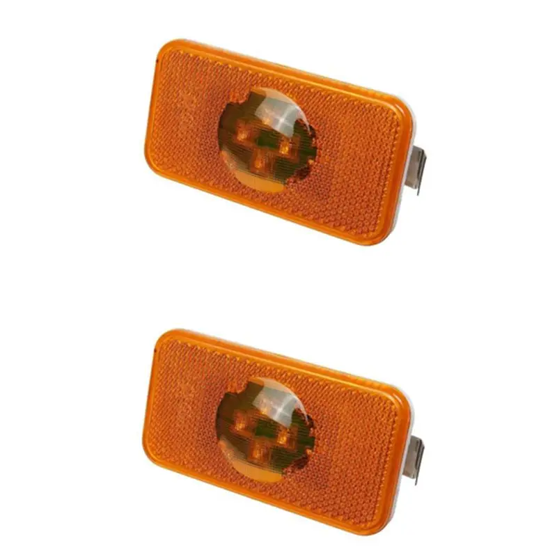 2 Pcs 24V Car Truck LED Side Marker Light Amber Indicator Lamp Car Indicator Lamp For Volvo Trucks FM/FH-A54R