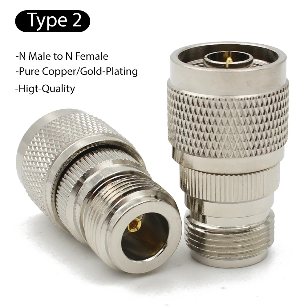 L16 N Type Male Plug To N Male Plug Straight Connector N Female Jack to Female Jack RF Adapter Coax Fast Delivery High Quality