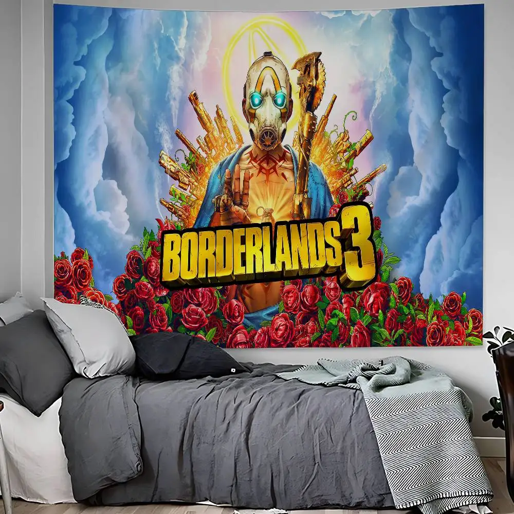 لعبة B-borderlands-s 3 نسيج ملون للتعليق على الحائط التارو الهبي سجاد الحائط النوم جدار ديكور فني