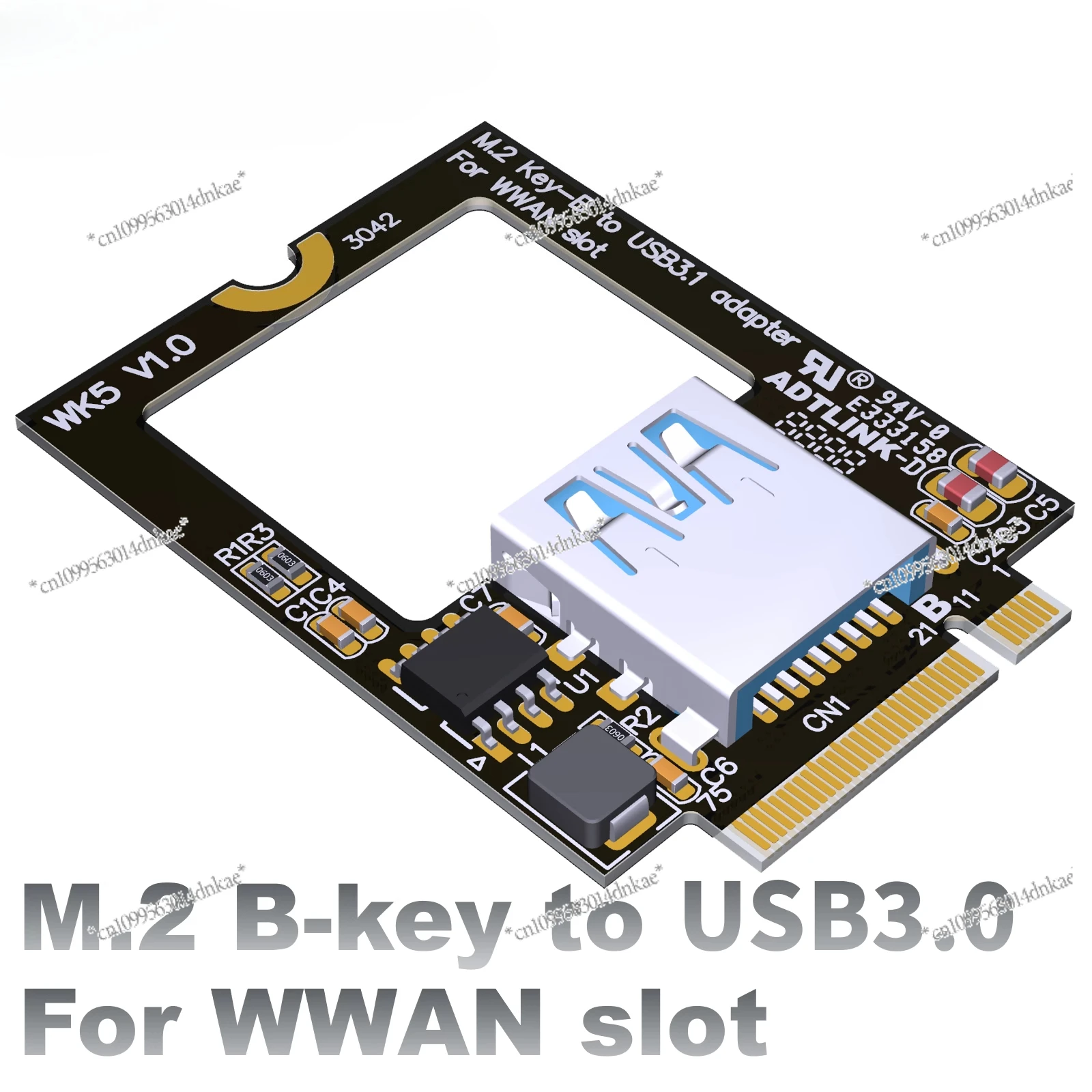 

ADT M.2 B-key Transfer Wireless Bluetooth Wifi Network Interface Card USB 3.0 SSD NGFF3042