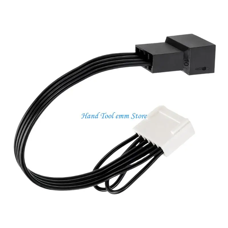 H37F Replacement 6Pin to 4Pin CPU Fan Adapters Cable for Z440 Z640 Server Motherboards PVC Material