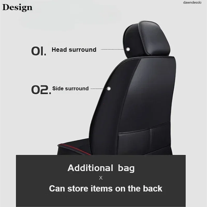 Auto Set Car Seat Covers PU Leather Signle Front Split Protector Four Season Universal Fit Most Car SUV Car Accessories