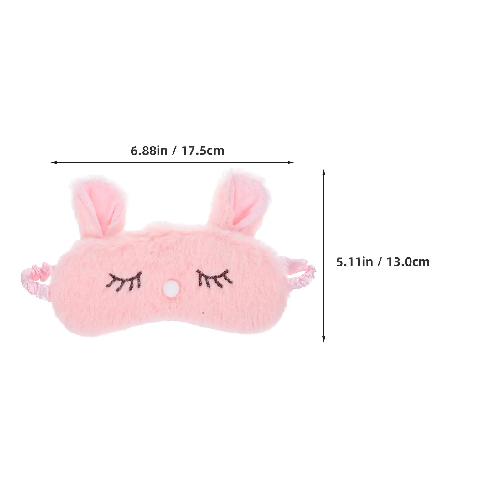 Rabbit Sleep Eye Mask Cute Cartoon Style Soft Comfortable Light Blocking for Women Travel Home Party Night Rest