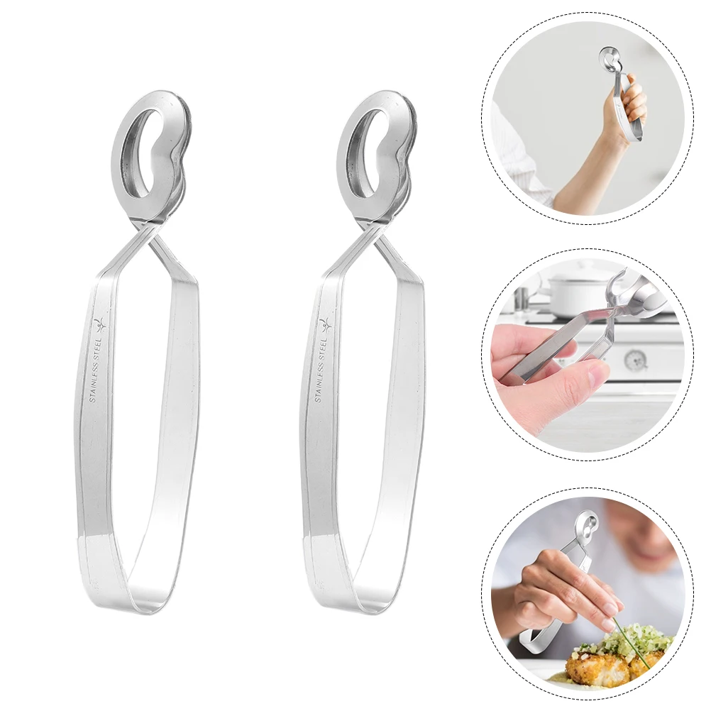 

4 pcs Snail Tongs Stainless Steel Kitchenware Escargot Tools Serving Crab Party BBQ Heat Resistant Practical H Long Use