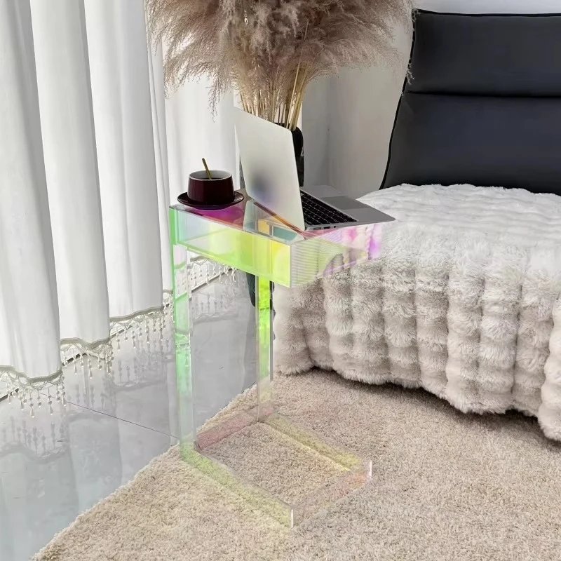 Living room decorations, floor-to-ceiling art shelves, acrylic mobile side tables, trolleys, multi-layer storage racks