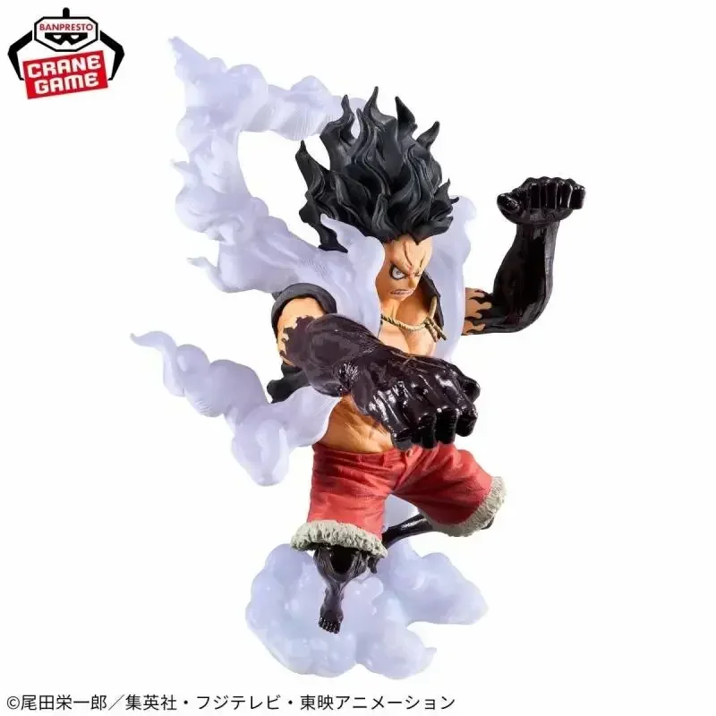 

In Stock Original Bandai Banpresto One Piece Monkey D. Luffy Four Gear Mode Cartoon Characters Boys Favorite Gifts 20Cm High