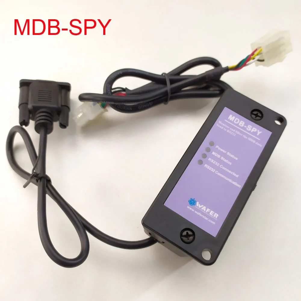 MDB-SPY monitor sniffer the vending machine MDB cashless payment device coin and bill acceptors data and forward to PC RS232