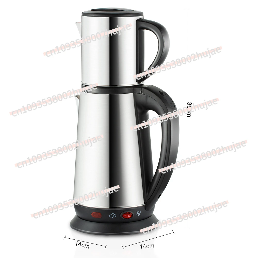 

Household Double-layer Stainless Steel Kettle Turkish Child and Mother Pot Large Capacity 1.8L + 0.8L Teapot