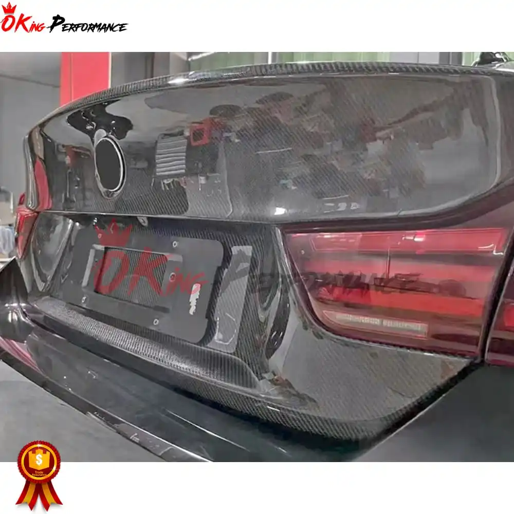 M4 F82 2014-2020용 OEM 스타일 카본 파이버 리어 트렁크 부트 리드