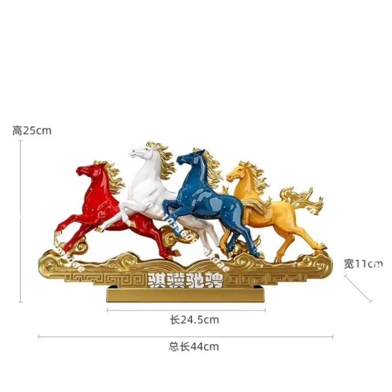 horse ornaments, new office high-end desktop decorations, housewarming opening gifts