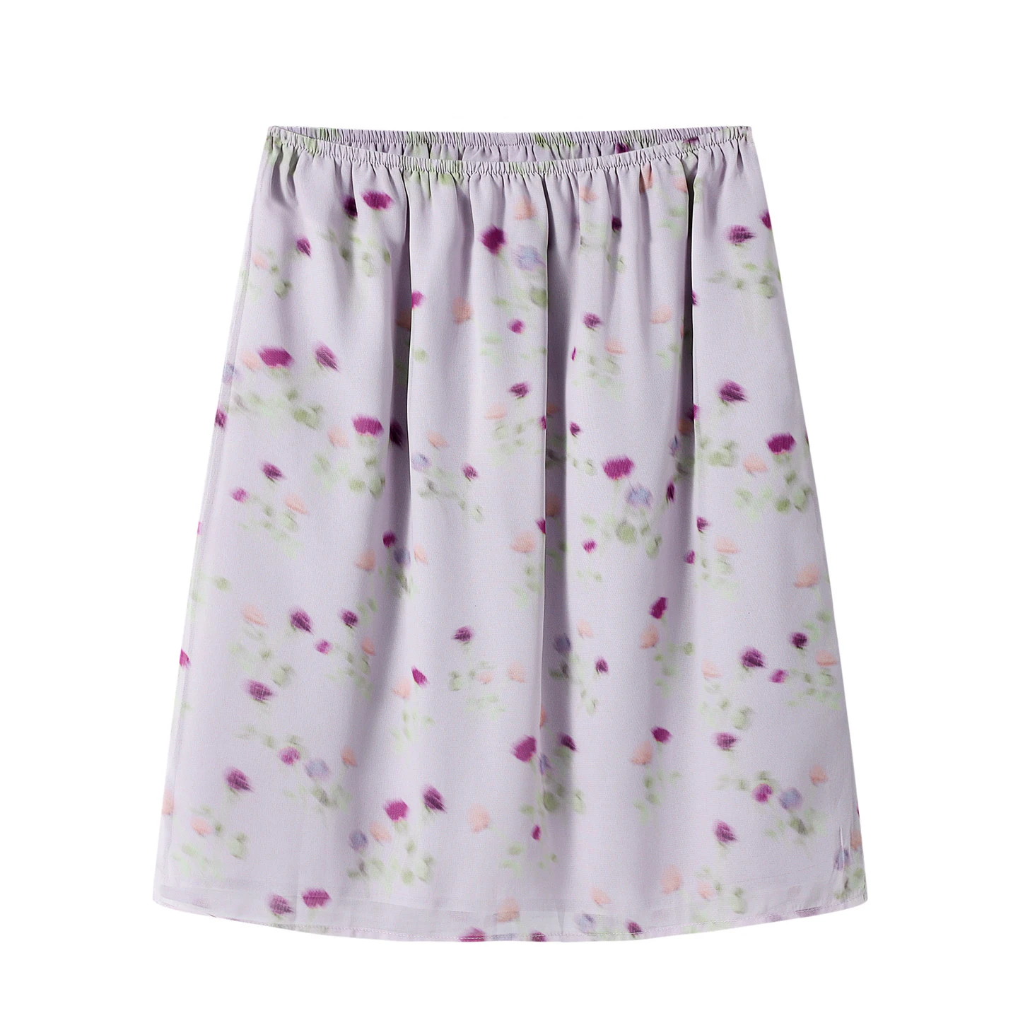 Gentle Style Floral Print Skirt For Women's Summer New High Waisted A‑Line Skirt Fashionable Casual Purple Short Skirt 2026