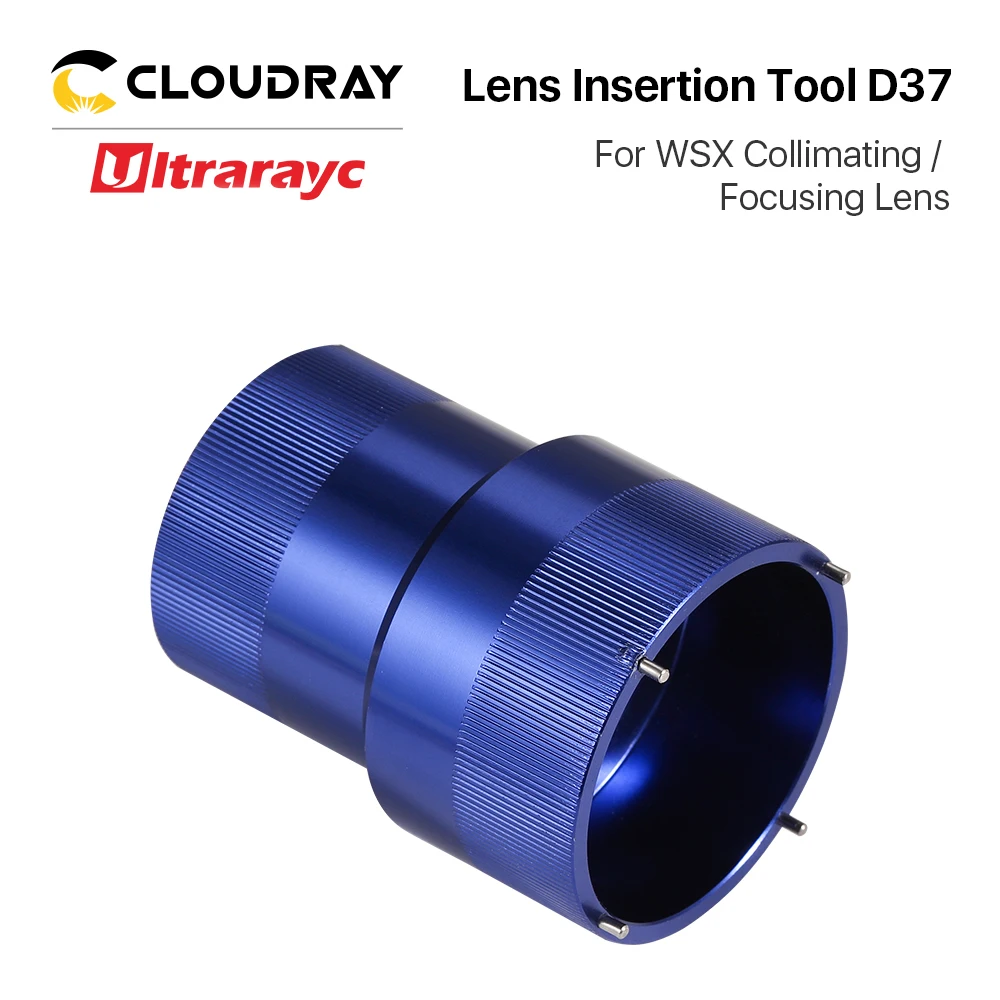 Ultrarayc WSX Laser Đầu Ống Kính Chèn Vào Dụng Cụ Cho D37mm Tập Trung/Collimating Ống Kính Loại Bỏ Và Lắp Đặt